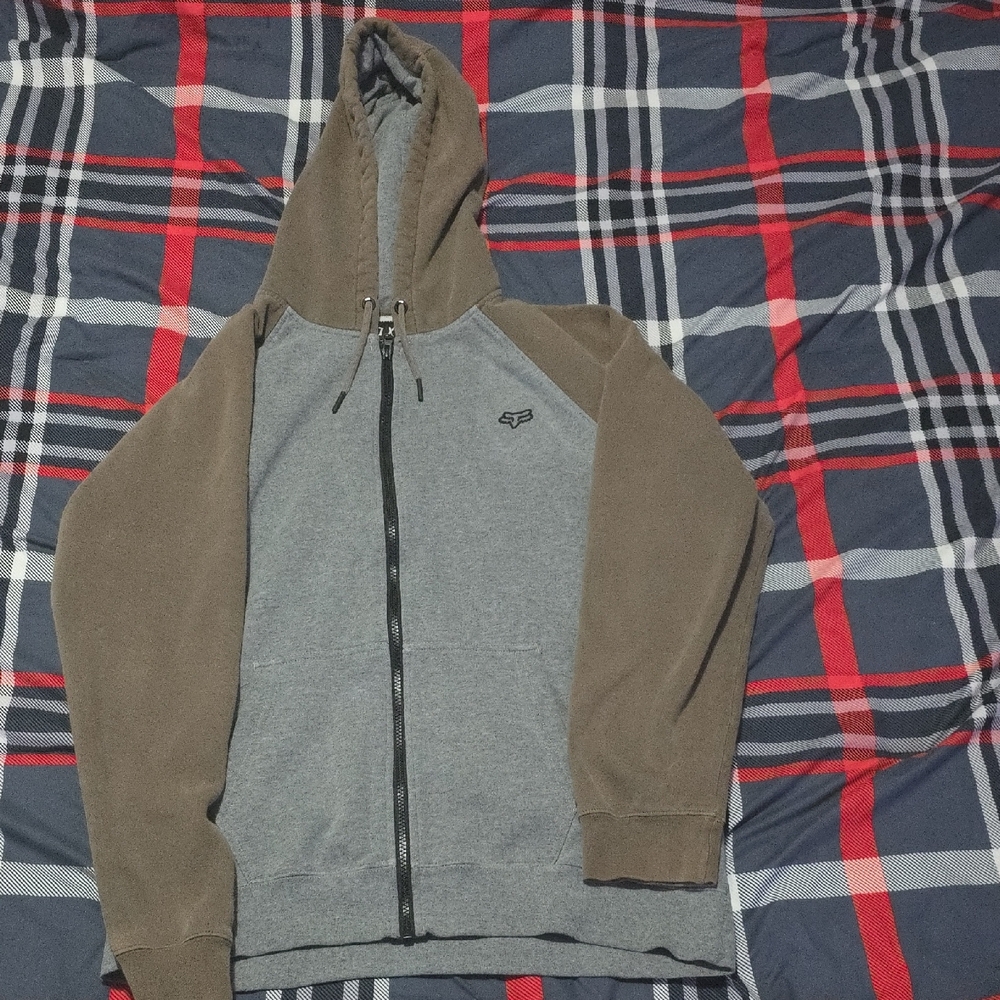 Men's Fox Gray and Brown Hoodie